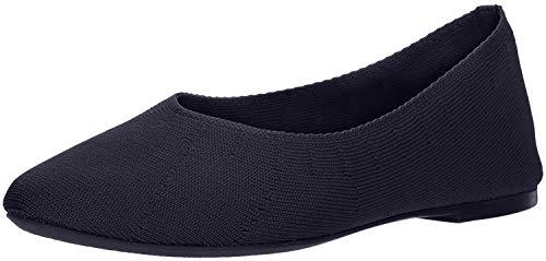 Skechers Women's Cleo-Ray of Sunshine-Engineered Knit Skimmer Ballet Flat