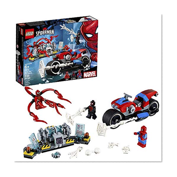 Book Cover LEGO 6251072 Marvel Spider-Man Bike Rescue 76113 Building Kit (235 Piece), Multicolor