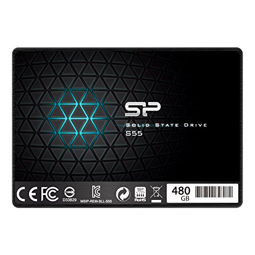 Silicon Power 480GB SSD 3D NAND S55 TLC 7mm (0.28") Internal Solid State Drive (SU480GBSS3S55S25AC)