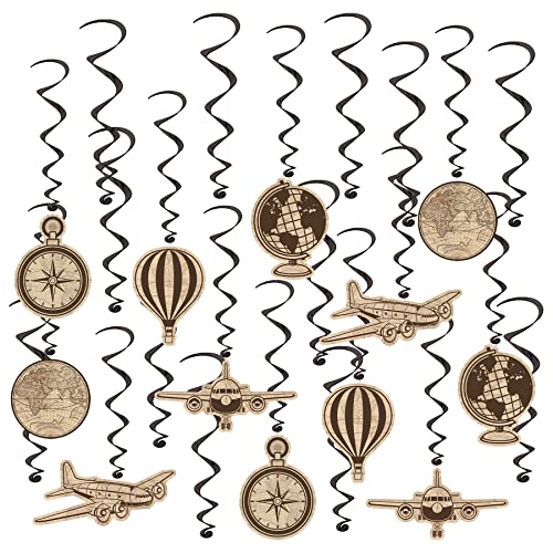 Beistle Around The World Around The World Whirls, Multicolor, 17" - 30.5"