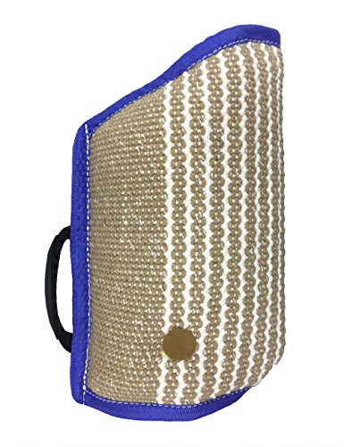 Dog Bite Sleeve Jute Tugs Entry Level for Arm Protection Training Playing Exercising,Blue