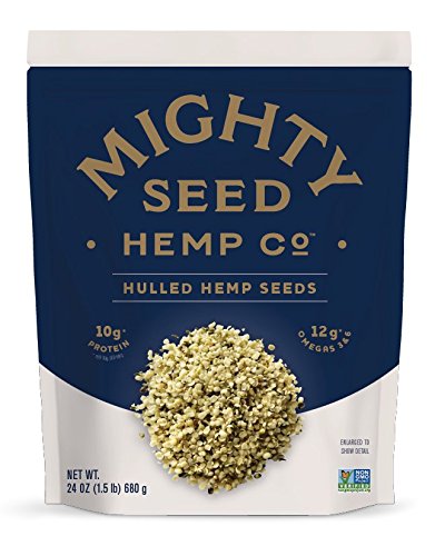 Book Cover Mighty Seed Hemp Hulled Seeds, 24 Ounce