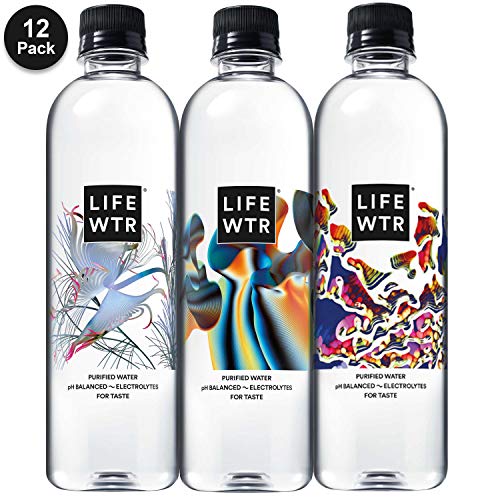 Book Cover LIFEWTR, Premium Purified Water, pH Balanced with Electrolytes For Taste, 500 ml (12 Pack)