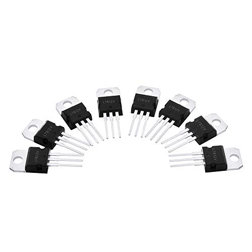 MCIGICM 15pcs 7812 Voltage Regulator l7812 12v Linear Voltage Regulator IC Positive Fixed 1 Output 12V 1.5A