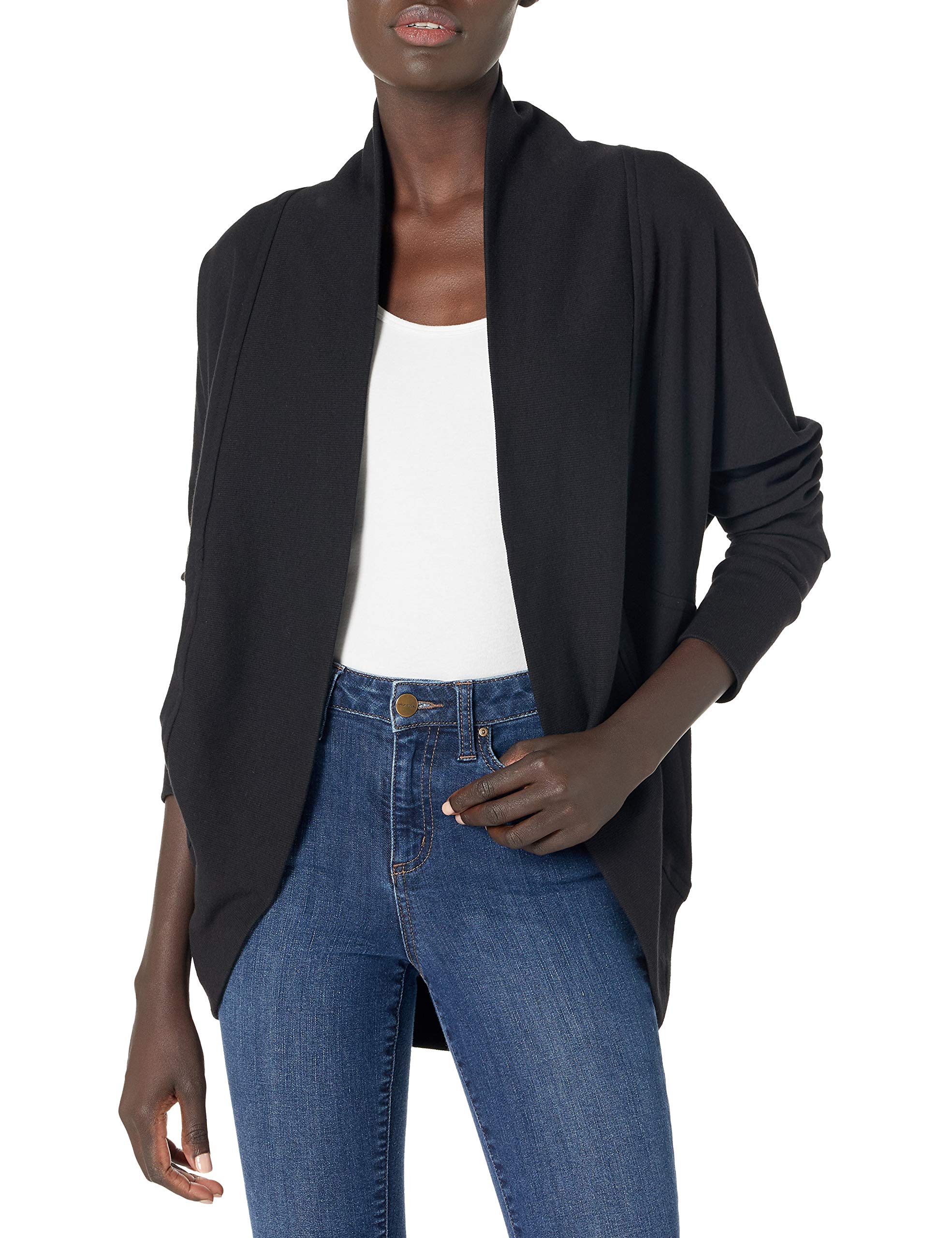 Daily Ritual Women's Terry Cotton and Modal Oversized-Fit Cocoon Sweatshirt