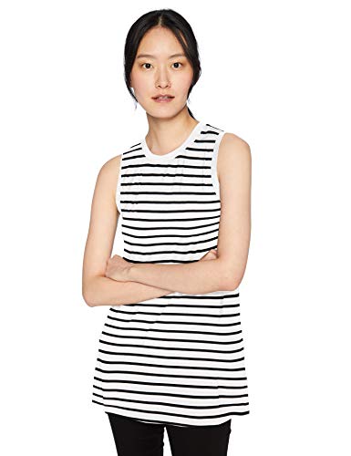 Amazon Brand - Daily Ritual Women's Jersey Muscle-Sleeve Swing Tunic
