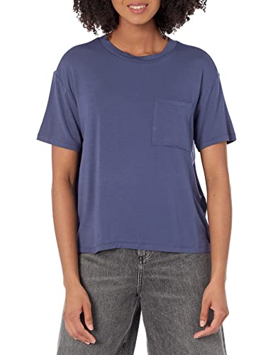 Amazon Brand - Daily Ritual Women's Jersey Short-Sleeve Boxy Pocket Tee