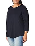 Daily Ritual Women's Jersey Rib-Trim Drop-Shoulder Scoop-Neck Shirt