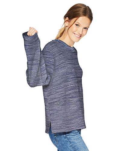 Amazon Brand - Daily Ritual Women's Terry Cotton and Modal Boxy Long Square Sleeve Top