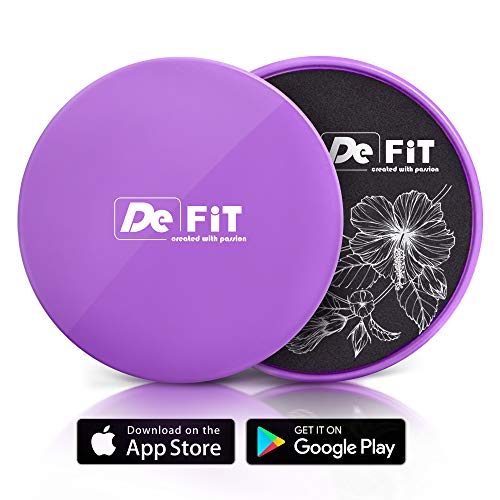 DeFiT Premium Resistance Booty Bands - Thick Elastic Bands for Legs and Butt – Set of 4 Butt Workout Resistance Bands + Carry Bag + Unique Workout iOS/Android App + Videos + eBooks + Nutrition Guide