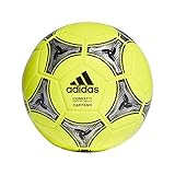 adidas Conext 19 Capitano Soccer Ball, Solar Yellow/Black/Silver Metallic, 3
