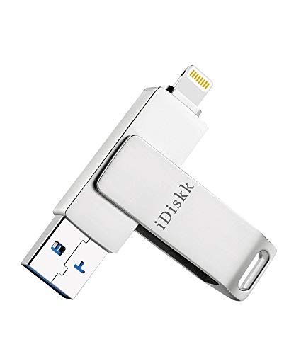 iPhone Photo Stick MFi Certified 128GB USB Flash Drive for iPhone Lightning Flash Memory iOS USB Fash Drive Lightning USB Flash Drive for iPhone iPad PC USB 3.0 External Storage Memory iDiskk
