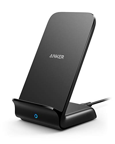 Book Cover Anker Wireless Charger, PowerWave 7.5 Stand, Qi-Certified, Fast Charging iPhone SE, 11, 11 Pro, 11 Pro Max, XR, Xs Max, Xs, X, 8, 8 Plus, Galaxy S20 S10 S9 S8, Note 10 Note 9 (No AC Adapter) - Black
