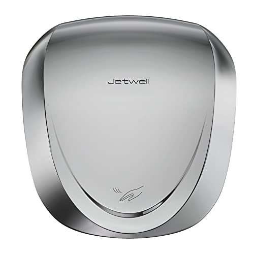 JETWELL UL Approved Commercial High Speed Hand Dryer with HEPA Filter, Eco Heavy Duty Stainless Steel Warm Wind Hand Blower