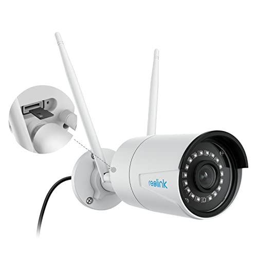 Reolink RLC-410W 4MP Outdoor Security Camera, 1440P Super HD Wireless Home Security Camera, IP66 Waterproof Night Vision Surveillance System with Dual Band 2.4/5 GHz WiFi, Motion Sensor, SD Card Slot