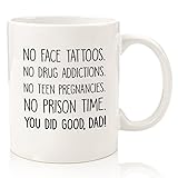 You Did Good Dad Funny Coffee Mug - Gag Gifts for Dad - Best Dad Gifts from Daughter, Son, Kids - Cool Birthday Present Ideas for Men, Father, Husband - Fun Father Mug, Novelty Cup