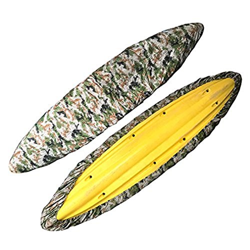 Mexidi 8.5-19.7ft Professional Waterproof Camouflage Kayak Storage Cover Boat Cover Canoe Storage UV Dust Storage Cover Protection Sunblock Shield