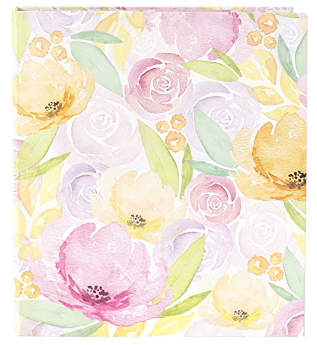 bloom daily planners 3-Ring Fashion Binder (10" x 11.5”) - 1 Inch Ring - Watercolor Floral