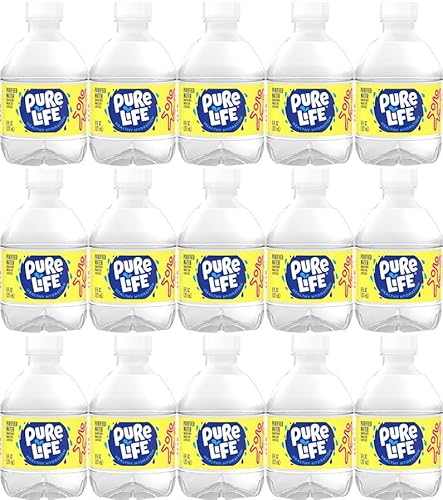 Nestle Water, Pure Life, Purified Water, 8 Fl Oz (Total of 120 Fl Oz) Pack of 15
