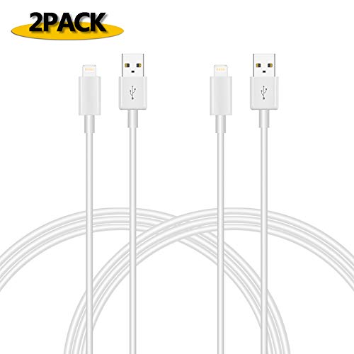 Pukey USB A Cable,USB A Cable Fast Charging Charger Phone X 8 Plus 7 Plus 6S Plus 6 Plus 5 5S 5C SE Pod Pad Pro More, White... (Whit02)