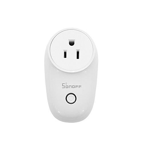 SONOFF S26 WiFi Smart Plug, Wireless Outlet Socket, Works with Alexa, Google Home and IFTTT, Control Your Devices from Anywhere via APP(US Plug) (1-Pack)