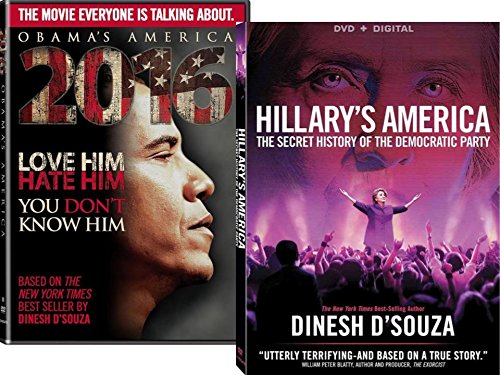 Book Cover Dinesh D'Souza Collection + Digital Copy - 2016: Obama's America & Hillary's America - Double feat DVD