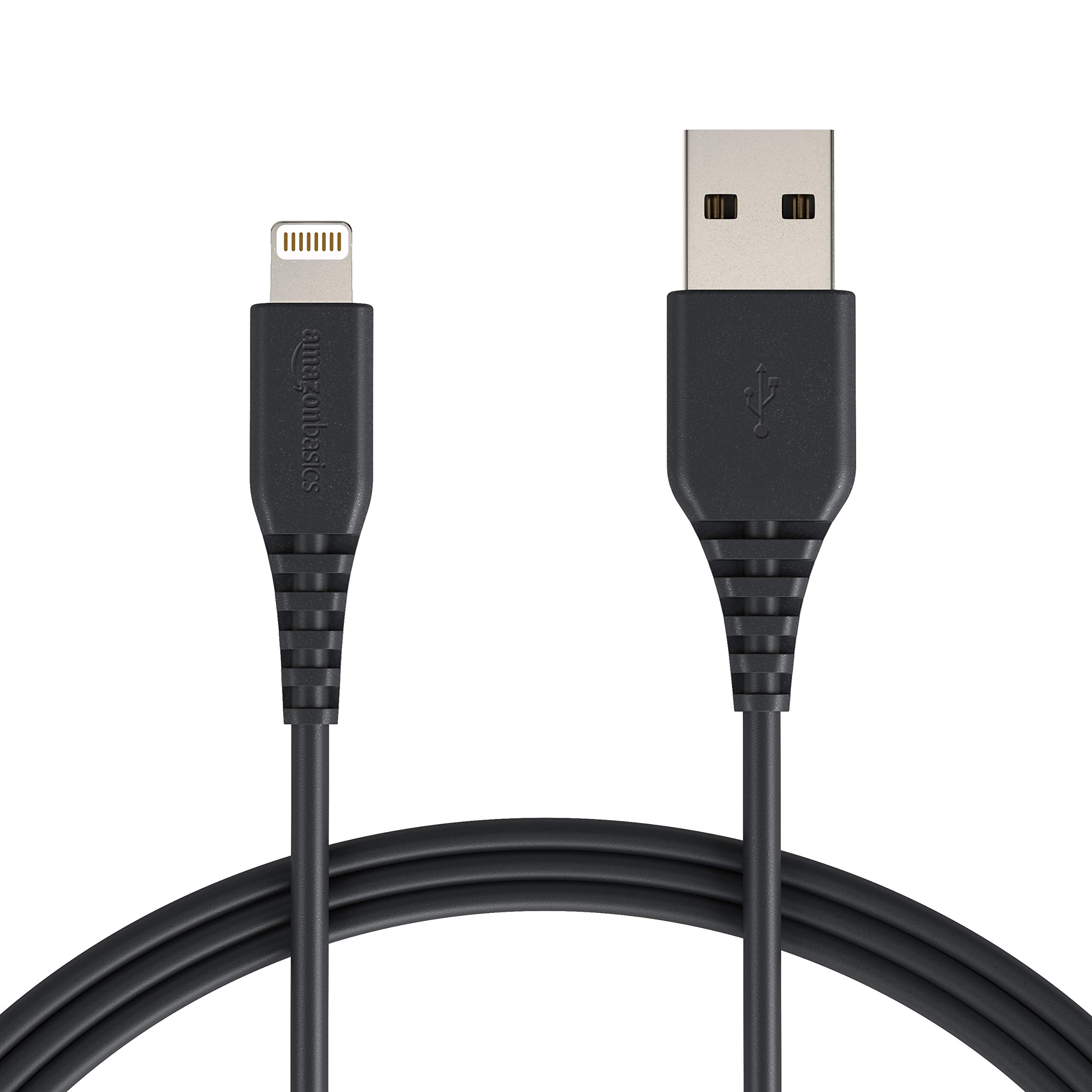 Book Cover Amazon Basics MFi-Certified Lightning to USB A Cable for Apple iPhone and iPad - 6 Feet (1.8 Meters) - Black