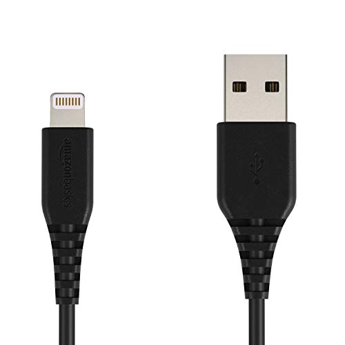 Book Cover Amazon Basics MFi-Certified Lightning to USB A Cable for Apple iPhone and iPad - 4 Inches (10 Centimeters) - Black