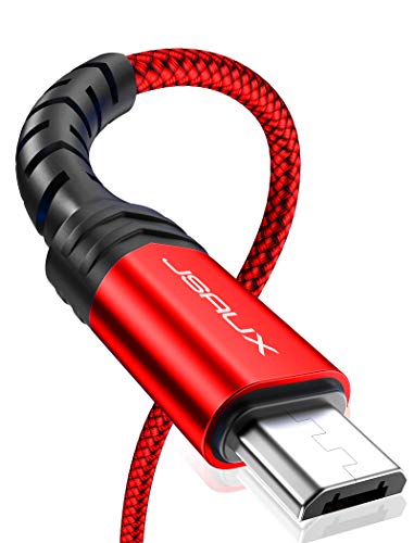 Micro USB Cable Android Charger, JSAUX (2-Pack 6.6FT) Micro USB Android Charger Cable Nylon Braided Cord Compatible with Galaxy S7 S6 J7 Edge Note 5, Kindle. MP3 and More-Red