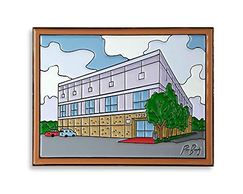 Pinsanity The Office Building Painting Enamel Lapel Pin