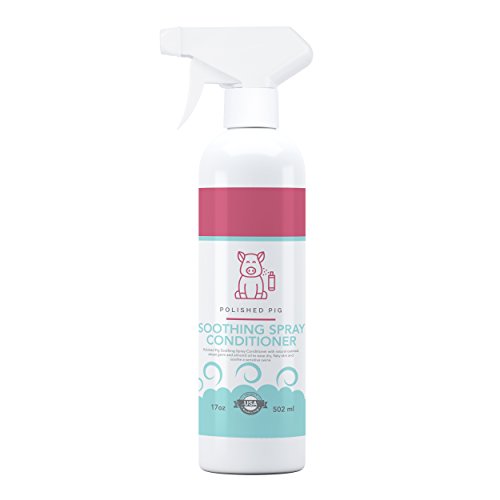 Book Cover Polished Pig Spray Conditioner. Natural Oatmeal, Wheat Germ & Almond Oil Ease Dry, Flaky Skin. Soothe a Sensitive Swine or Just a Treat for Your Mini Pig 17oz