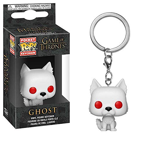 Funko Pop Keychain: Game of Thrones - Ghost Collectible Figure, Multicolor