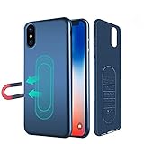 Case for iPhone X/XS, Magnetic Phone Case for Magnet Car Phone Holder with Invisible Built-in Metal Plate, Soft TPU Shockproof Protective Cover for iPhone X/XS 5.8''[Blue]