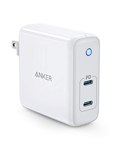 Book Cover USB C Charger, Anker 60W 2-Port PowerPort Atom PD [GAN Tech] Foldable Wall Charger, Power Delivery for MacBook Pro/Air, iPad Pro, iPhone 12/11 / Pro/Ma x/XR/XS/X, Pixel, Galaxy, and More