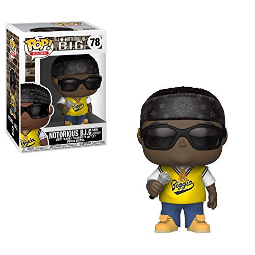 Book Cover Funko Pop Rocks: Music - Notorious B.I.G. in Jersey Collectible Figure, Multicolor