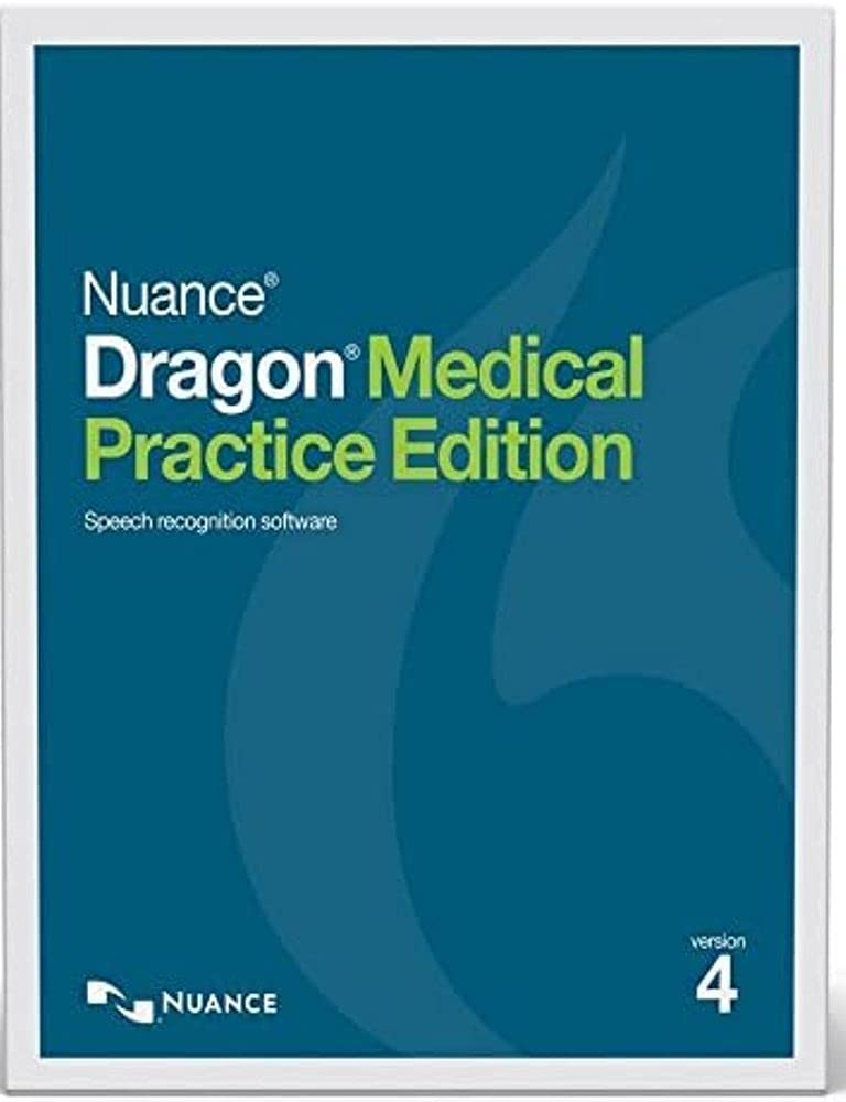 Nuance A709AX0040 Dragon Medical Practice Edition 4 Speech Recognition Software, Medical Vocabularies and Acoustic Models Tuned for the Way Clinicians Speak, Simplified Interaction with EHRs