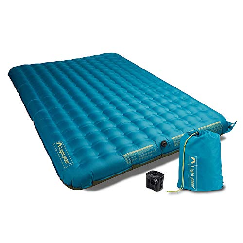 Lightspeed Outdoors 2 Person PVC-Free Air Bed Mattress (Ocean Depth), Large/One Size
