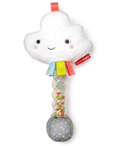 Skip Hop Silver Lining Cloud Rattle, Rainstick, 0.15 Pounds