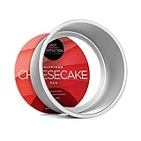 Last Confection 6" x 3" Deep Round Aluminum Cheesecake Pan with Removable Bottom - Professional Bakeware