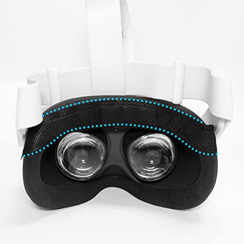 Book Cover VR Headset Sweat Liner - for Virtual Reality and Oculus Goggles - Disposable - 6 Pack