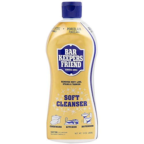 Book Cover Bar Keepers Friend Soft Cleanser Premixed Formula | 13 Oz | (1 Pack), Gold