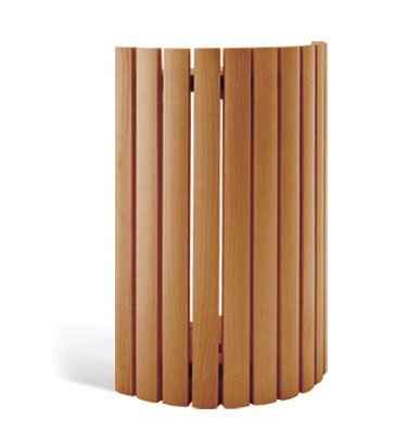 The Sauna Place Cedar Vertical Slat Light Shade (for use with Vapor-Proof Wall Light) 7 1/2"" W x 10 1/4"" H Sauna Accessories