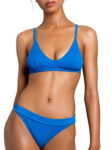Prima Boutique Bikini Swimsuit for Women - Two Piece, Royal Blue, Medium