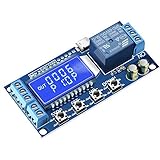 Timer Relay DROK Time Delay Relay 5V 12 24 Delay Off Cycle Timer 0.01-9999 Minutes Trigger Delay Switching Relay Module with LCD Display Support Micro USB V Power Supply 200350 Blue