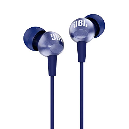 JBL C200SI Super Deep Bass in-Ear Premium Headphones with Mic (Mystic Blue)