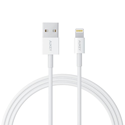 Book Cover AUKEY Lightning Cable 3ft with Aramid Fiber Support Cores, iPhone Charger Compatible with iPhone Xs / Xs Max / Xr / 8 / 8 Plus / 7 / 7 Plus / 6 / 6 Plus , iPad and Other Apple Devices