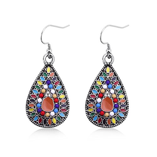 Dangle Earrings Vintage Drop Earring Handmade Bohemian Teardrop Earrings