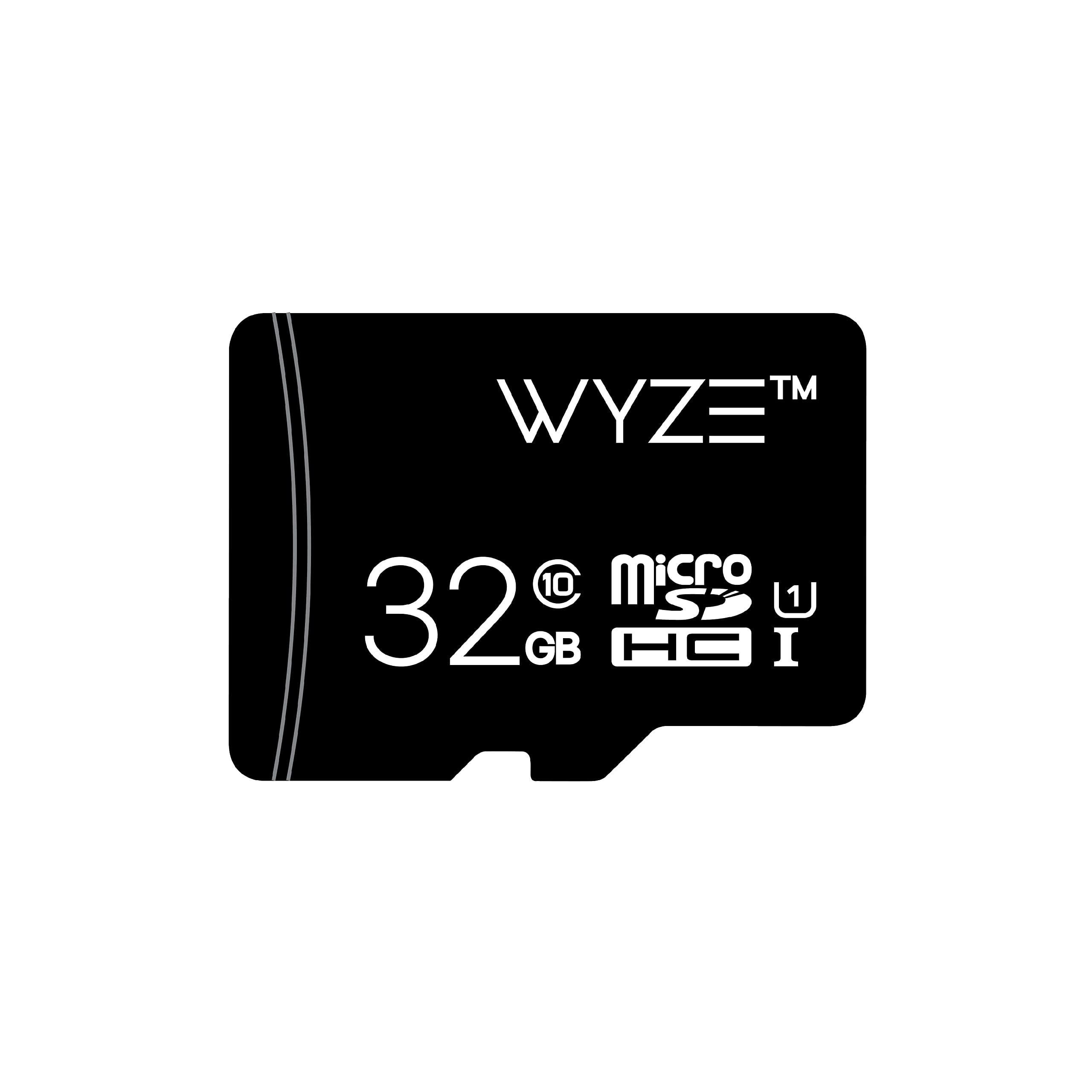 Book Cover Wyze Expandable Storage 32GB MicroSDHC Card Class 10, Black 32GB SD Card