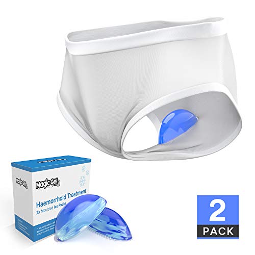 Instant Hemorrhoid Treatment - Premium Ice Packs for Fast, Natural Pain Relief (Internal and External hemmoroids) by Magic Gel