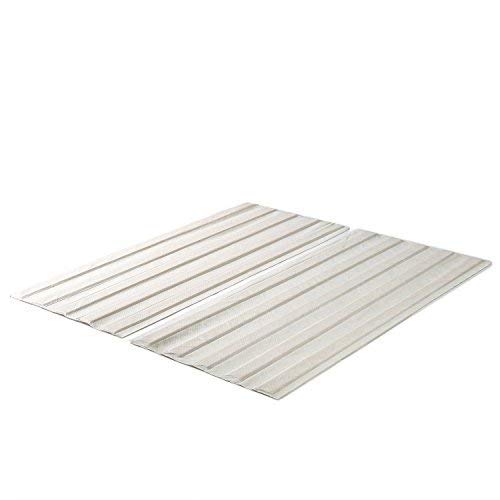 Zinus Annemarie Solid Wood Bed Support Slats / Fabric-Covered / Bunkie Board, Queen
